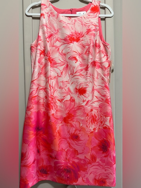 Eliza J Dresses & Skirts - Eliza J Pink & Coral Floral Shift Dress Size 10